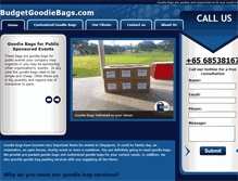 Tablet Screenshot of budgetgoodiebags.com